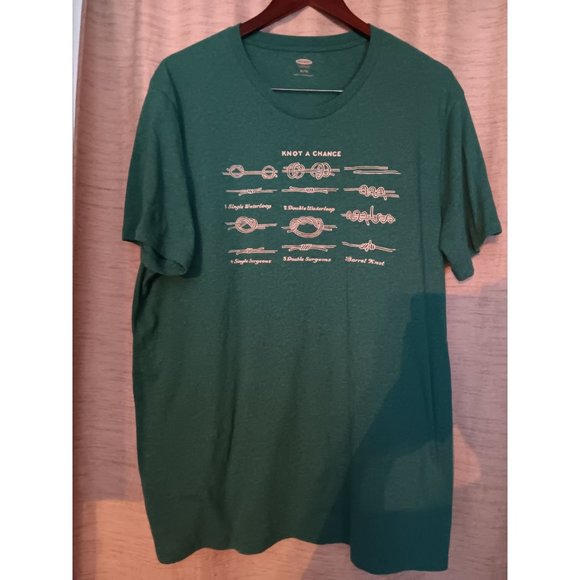 Old Navy Men's "Knot a Chance" Graphic Tee XL - Picture 1 of 3